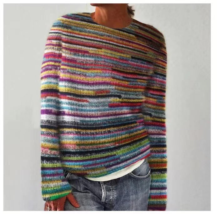 Carola | Pull Décontracté à Motif