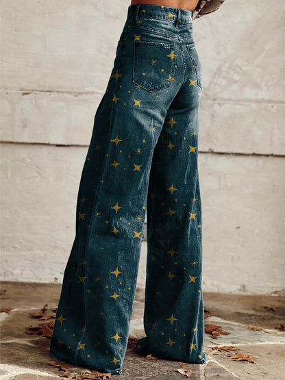 Anaïs | Pantalon à Motif Libre