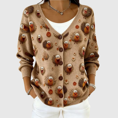 Agathe | Cardigan en Maille Confortable Boutonné