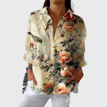 Elsa | Blouse imprimée légère et colorée
