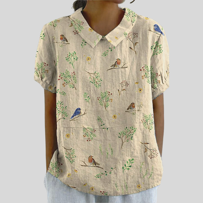 Léonie | Haut Fleuri Confort Élégant