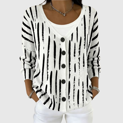 Sixtine | Cardigan en Maille Confortable Boutonné