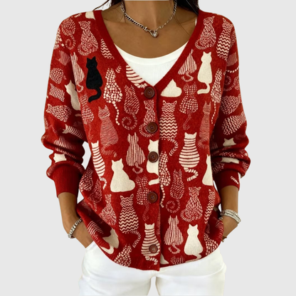 Axelle | Cardigan en Maille Confortable Boutonné