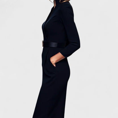 Camille | La Robe Maxi Power Ceinturée