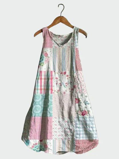 Adèle | Robe à Imprimé Pastel