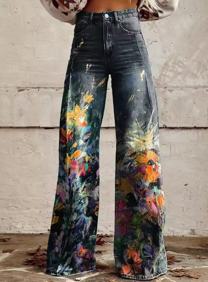 Monique | Pantalon à Motif Libre