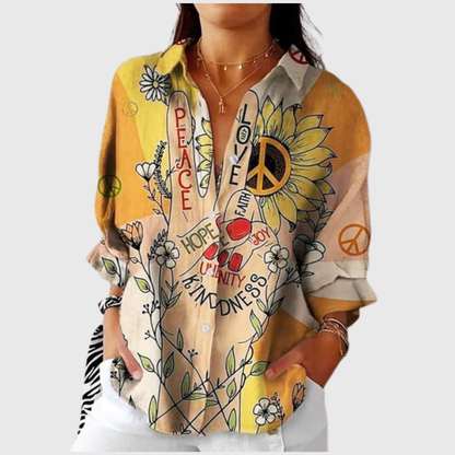 Laure | Blouse imprimée légère et colorée