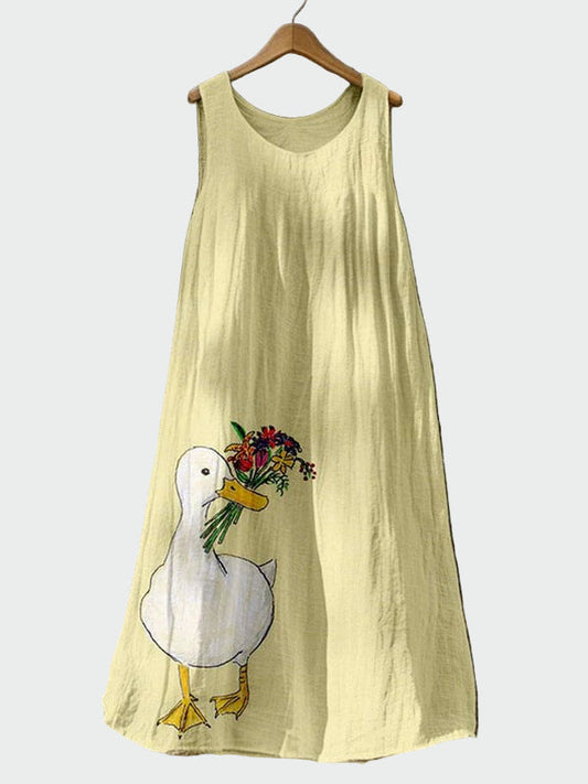 Robe avec Imprimé de Canard