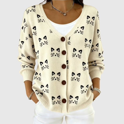 Lison | Cardigan en Maille Confortable Boutonné