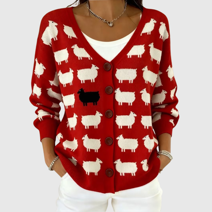 Alix | Cardigan en Maille Confortable Boutonné