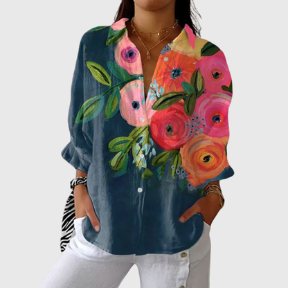 Morgane | Blouse imprimée légère et colorée