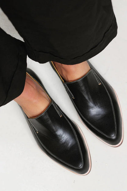 Zofia™ | Mocassin Patchwork Noir