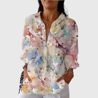 Marina | Blouse imprimée légère et colorée