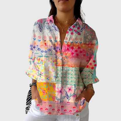 Jeanne | Blouse imprimée légère et colorée