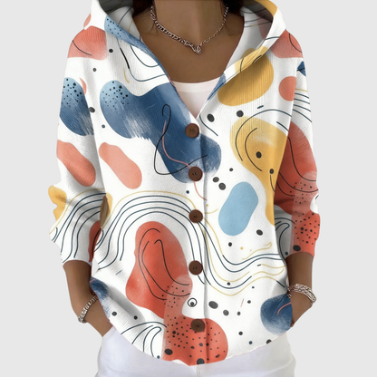 Lucienne | Cardigan Confort à Capuche en Maille