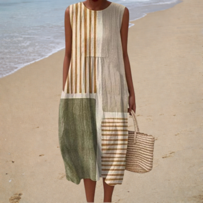 Théodora | Robe d’Été Confortable Sans Manches