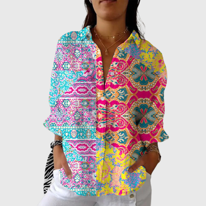 Fleur | Blouse imprimée légère et colorée