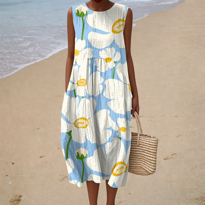Marguerite | Robe d’Été Confortable Sans Manches
