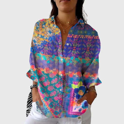 Justine | Blouse imprimée légère et colorée