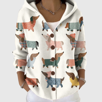 Sophie | Cardigan Confort à Capuche en Maille