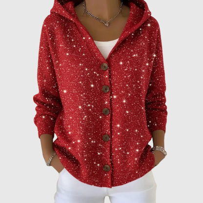 Séverine | Cardigan Confort à Capuche en Maille