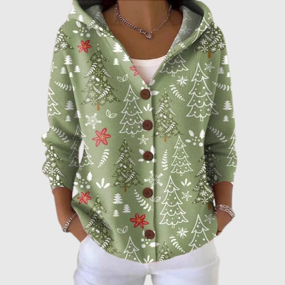 Victoire | Cardigan Confort à Capuche en Maille