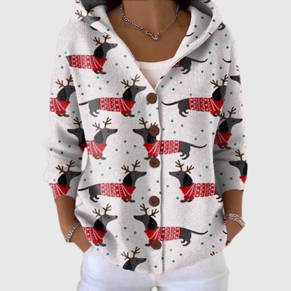 Lucie | Cardigan Confort à Capuche en Maille