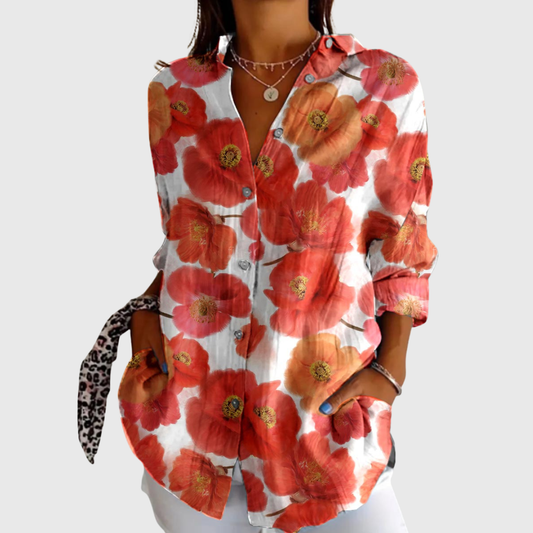 Blouse imprimée légère et colorée
