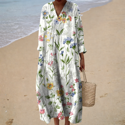 Rosalie | Robe d’Été Imprimée Flatteuse