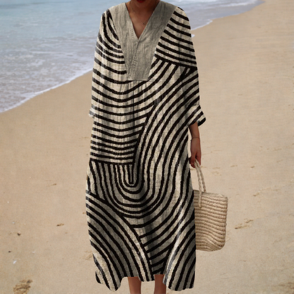 Sidonie | Robe d’Été Imprimée Flatteuse