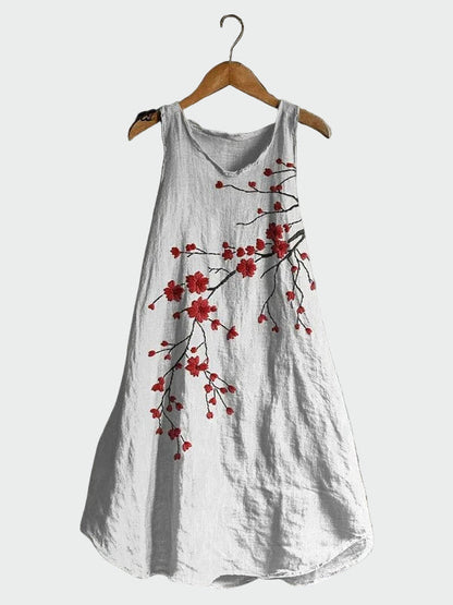 Diane | Robe avec Imprimé de Fleurs de Cerisier