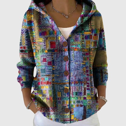 Amélie | Cardigan Confort à Capuche en Maille
