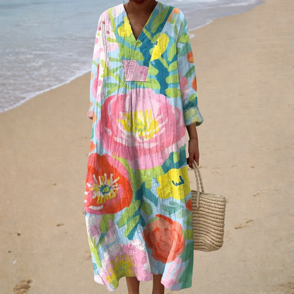 Maud | Robe d’Été Imprimée Flatteuse