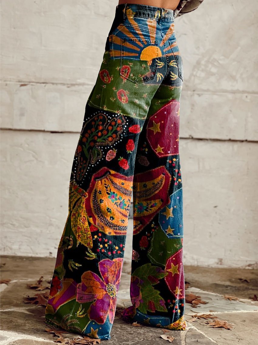 Édith | Pantalon à Motif Authentique