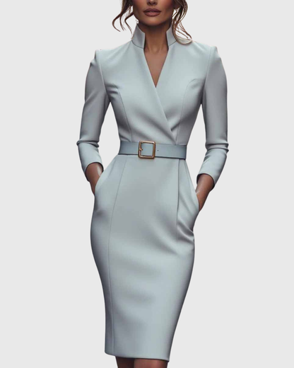 Camille | La Robe Maxi Power Ceinturée