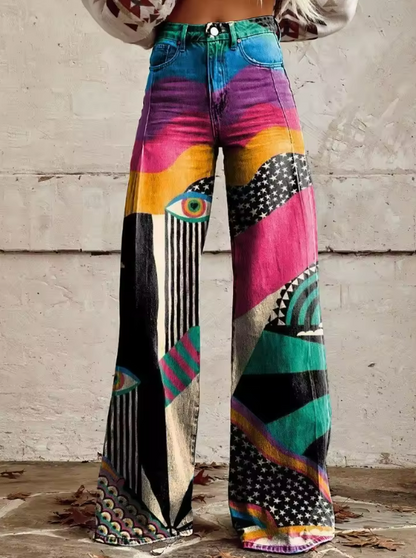 Madeleine | Organic Printed Pants