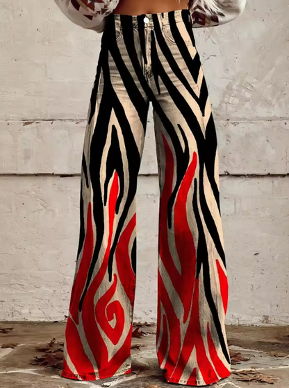 Véronique | Pantalon Bohème à Imprimé
