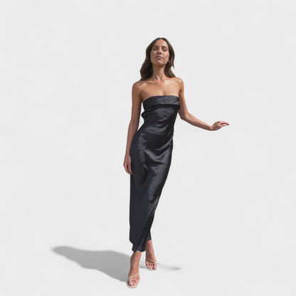 Carmen - Robe en satin sans manches