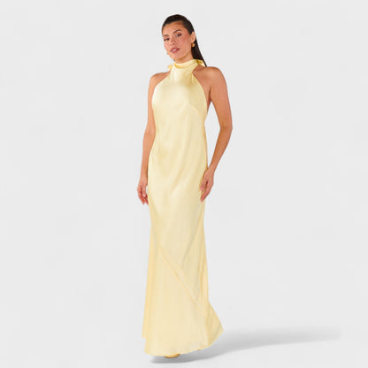 Martina - Robe avec nœud en satin