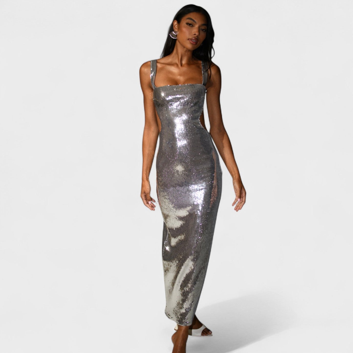 Sparkle Silver - Robe de soirée