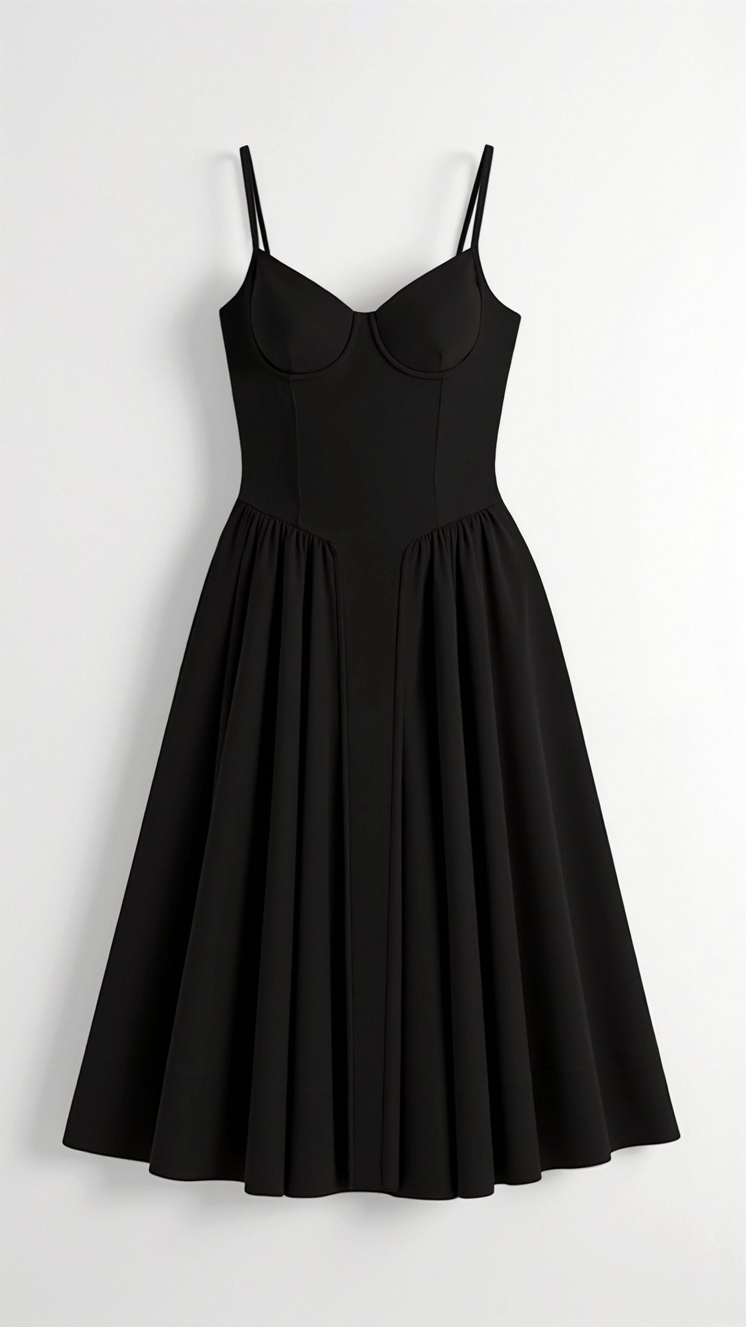 Odete - Robe midi à corsage structuré