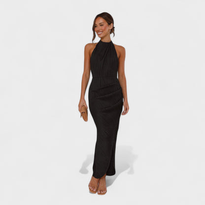 Camila - Robe longue avec plis