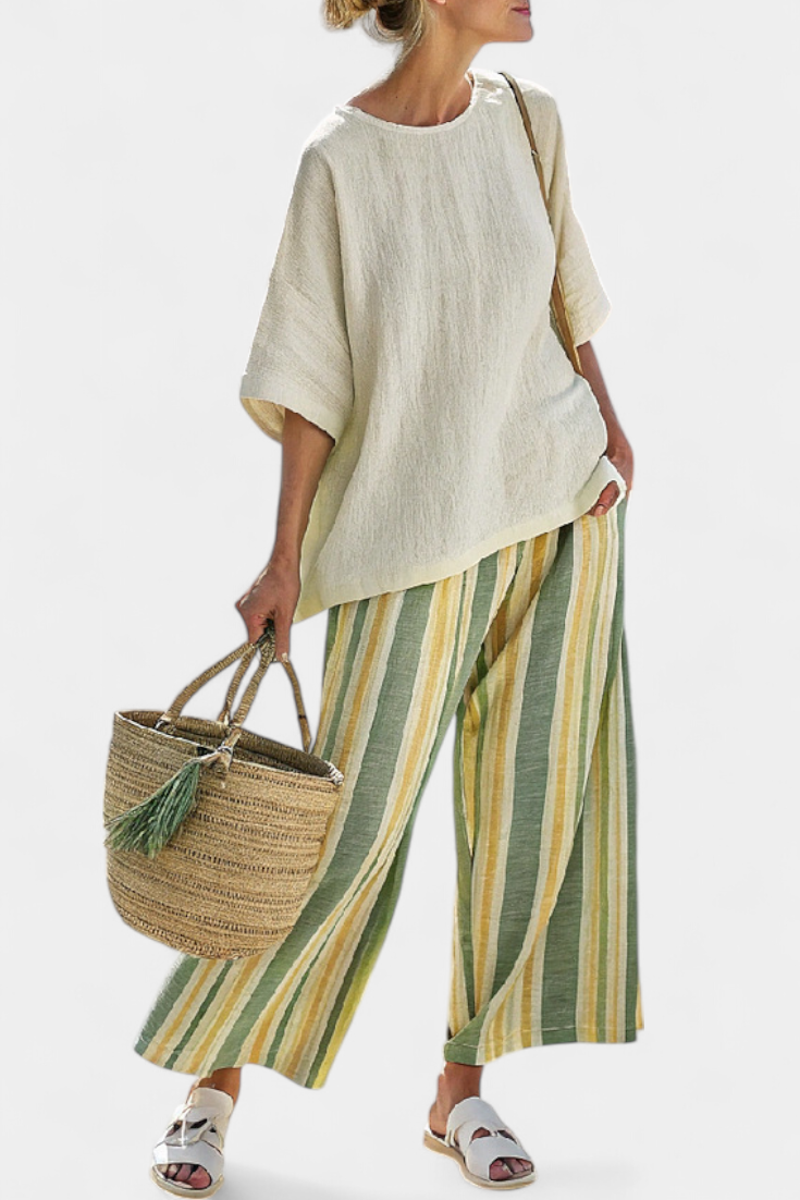 Olívia - Ensemble en Lin Bambu Olive