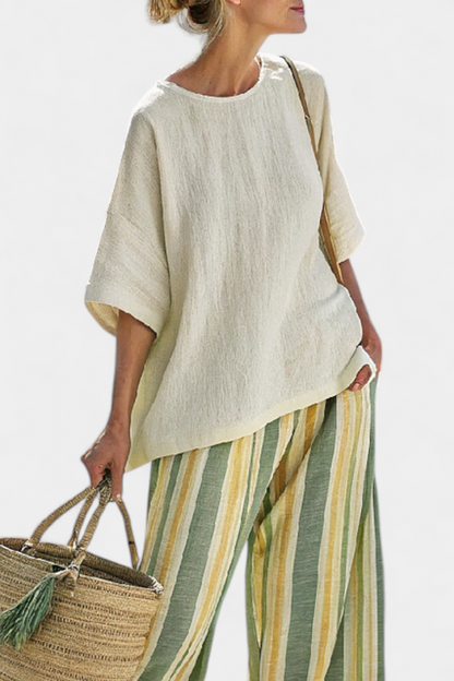 Olívia - Ensemble en Lin Bambu Olive