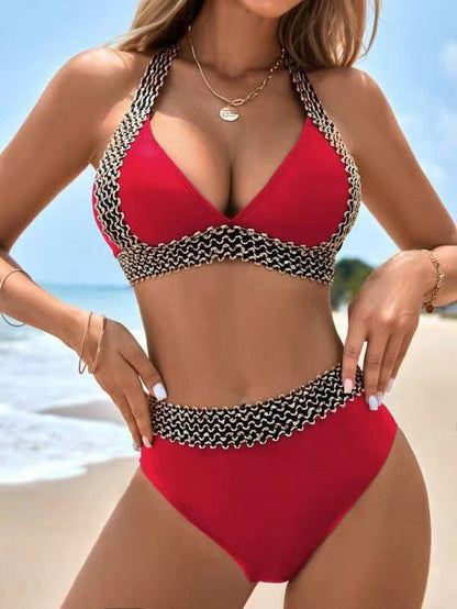 Maëlle | Ensemble de Bikini Deux Pièces avec Chaîne