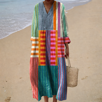 Solène | Robe d’Été Imprimée Flatteuse