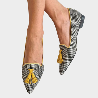 Odessie | Mocassin à carreaux moderne