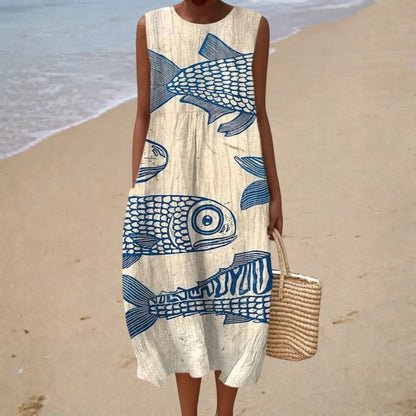 Florine | Robe d’Été Confortable Sans Manches