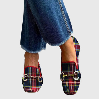 Mélani | Mocassin à carreaux