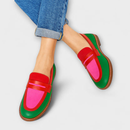 Nyla | Mocassins Casual à Contraste